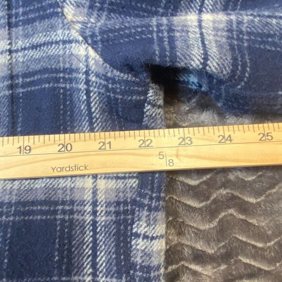 Jachs New York Blue Plaid Quilted flannel Jacket Button-Up Outerwear Mens SZ M - Picture 10 of 11